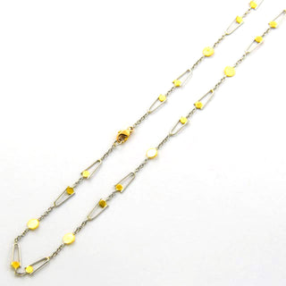 Halskette aus 950 Platin/Gold, nachhaltiger second hand Schmuck perfekt aufgearbeitet