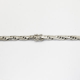 Halskette aus 585 Weißgold, 42cm, nachhaltiger second hand Schmuck perfekt aufgearbeitet