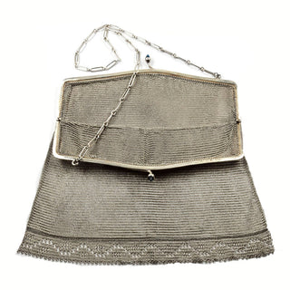 Handtasche Massifil aus 800 Silber, nachhaltiger second hand Schmuck perfekt aufgearbeitet