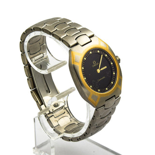 Omega Seamaster Polaris Multifunktion Quarzwerk mit Chronograph, Datumsanzeige, Wecker, Leuchtindizes und Leuchtzeigern, gebrauchte Luxusuhr im Top-Zustand