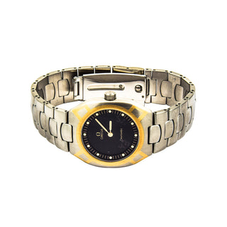 Omega Seamaster Polaris Multifunktion Quarzwerk mit Chronograph, Datumsanzeige, Wecker, Leuchtindizes und Leuchtzeigern, gebrauchte Luxusuhr im Top-Zustand