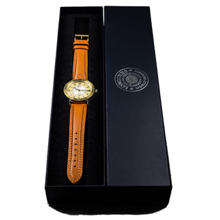 Longines Herrenarmbanduhr Lindberg Automatik und Zentralsekunde und Sichtboden, gebrauchte Luxusuhr im Top-Zustand