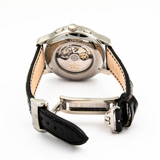 Zenith El Primero Open Automatik mit Chronograph, Panoramadatum , Sichtboden, Kleine Sekunde und Gangreserveanzeige, gebrauchte Luxusuhr im Top-Zustand