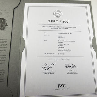 IWC Herrenarmbanduhr Automatik Automatik und Zentralsekunde, gebrauchte Luxusuhr im Top-Zustand