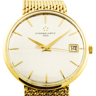 Eterna Matic 3000 Automatik mit Datumsanzeige und Zentralsekunde, gebrauchte Luxusuhr im Top-Zustand