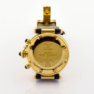 Cartier Herrenarmbanduhr Pasha Quarzwerk mit Chronograph und Datumsanzeige, gebrauchte Luxusuhr im Top-Zustand