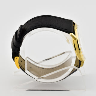 Omega Herrenarmbanduhr Genève Automatik mit Datumsanzeige und Zentralsekunde, gebrauchte Luxusuhr im Top-Zustand