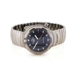 IWC Herrenarmbanduhr Ocean 2000 Porsche Design Automatik mit Datumsanzeige und Leuchtindizes, verschraubte Krone und verschraubter Gehäuseboden, gebrauchte Luxusuhr im Top-Zustand