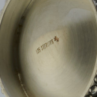 Kanne Trauben aus 925 Silber, nachhaltiger second hand Schmuck perfekt aufgearbeitet