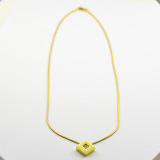 FBM Kette mit Brillantanhänger aus 585 Gelbgold, nachhaltiger second hand Schmuck perfekt aufgearbeitet