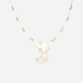 Lapponia Kette mit Anhänger aus 925 Silber/Gold, nachhaltiger second hand Schmuck perfekt aufgearbeitet