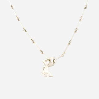 Lapponia Kette mit Anhänger aus 925 Silber/Gold, nachhaltiger second hand Schmuck perfekt aufgearbeitet