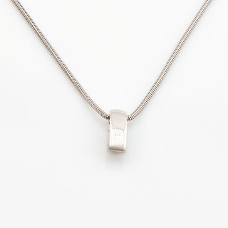 Kette mit Brillantanhänger aus 585 Weißgold, nachhaltiger second hand Schmuck perfekt aufgearbeitet