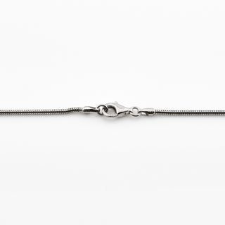 Kette mit Brillantanhänger aus 585 Weißgold, nachhaltiger second hand Schmuck perfekt aufgearbeitet