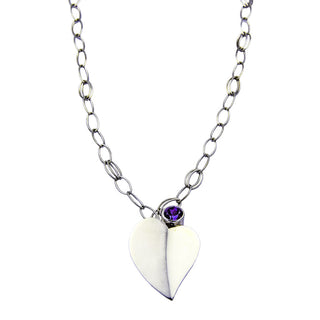 Aurifex Kette mit Anhänger aus 750 Weißgold mit Tansanit, nachhaltiger second hand Schmuck perfekt aufgearbeitet