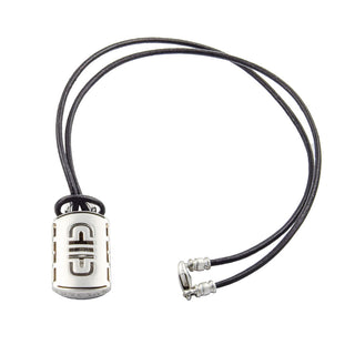 Bulgari Kette mit Anhänger Parentesi aus 750 Weißgold, nachhaltiger second hand Schmuck perfekt aufgearbeitet