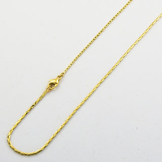 Kobrakette aus 750 Gelbgold, 47,5cm, nachhaltiger second hand Schmuck perfekt aufgearbeitet