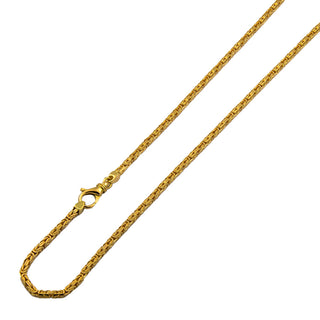 Königskette aus 750 Gelbgold, 50,5cm, nachhaltiger second hand Schmuck perfekt aufgearbeitet