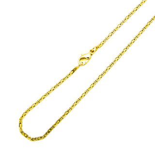 Königskette aus 585 Gelbgold, nachhaltiger second hand Schmuck perfekt aufgearbeitet