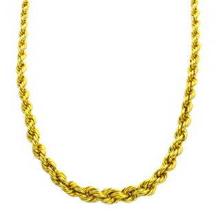 Kordelkette aus 585 Gelbgold, nachhaltiger second hand Schmuck perfekt aufgearbeitet