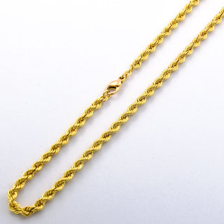 Kordelkette aus 585 Gelbgold, nachhaltiger second hand Schmuck perfekt aufgearbeitet