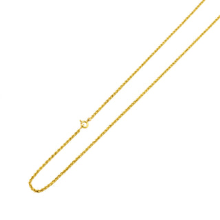 Kordelkette aus 750 Gelbgold, nachhaltiger second hand Schmuck perfekt aufgearbeitet