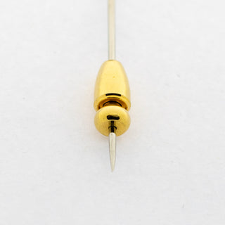 Krawattennadel Fiat aus 585 Gelb- und Weißgold mit Brillant, nachhaltiger second hand Schmuck perfekt aufgearbeitet