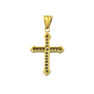 Brillantanhänger aus 585 Gelbgold, nachhaltiger second hand Schmuck perfekt aufgearbeitet