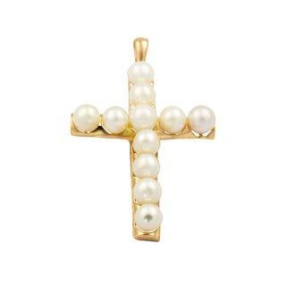 Perlenanhänger aus 585 Gelbgold, nachhaltiger second hand Schmuck perfekt aufgearbeitet