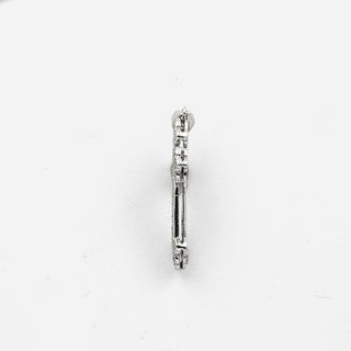 Kreuzanhänger aus 750 Weißgold mit Brillant, nachhaltiger second hand Schmuck perfekt aufgearbeitet