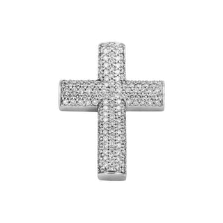 Christ Kreuzanhänger aus 585 Weißgold mit Brillant, nachhaltiger second hand Schmuck perfekt aufgearbeitet