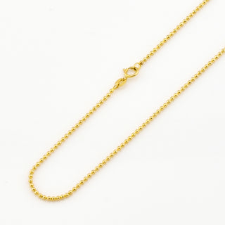 Kugelkette aus 585 Gelbgold, nachhaltiger second hand Schmuck perfekt aufgearbeitet