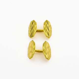 Manschettenknöpfe aus 585 Gelbgold, nachhaltiger second hand Schmuck perfekt aufgearbeitet