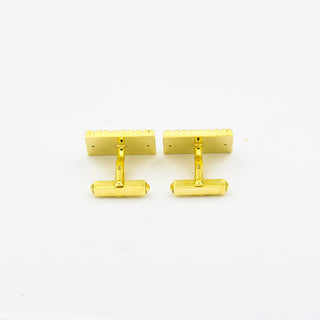 Manschettenknöpfe aus 585 Gelbgold, nachhaltiger second hand Schmuck perfekt aufgearbeitet