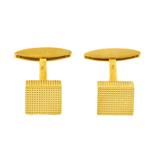 Richarz Manschettenknöpfe aus 750 Gelbgold, nachhaltiger second hand Schmuck perfekt aufgearbeitet