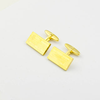 Manschettenknöpfe aus 585 Gelbgold, nachhaltiger second hand Schmuck perfekt aufgearbeitet