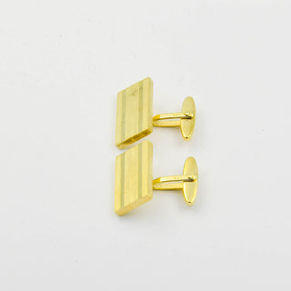 Manschettenknöpfe aus 585 Gelbgold, nachhaltiger second hand Schmuck perfekt aufgearbeitet