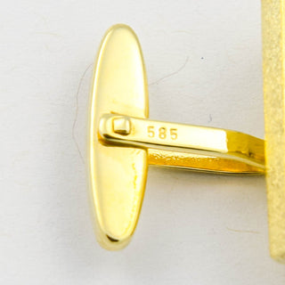 Manschettenknöpfe aus 585 Gelbgold, nachhaltiger second hand Schmuck perfekt aufgearbeitet