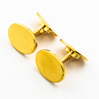 Manschettenknöpfe aus 750 Gelbgold, nachhaltiger second hand Schmuck perfekt aufgearbeitet