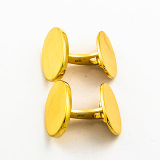 Manschettenknöpfe aus 750 Gelbgold, nachhaltiger second hand Schmuck perfekt aufgearbeitet