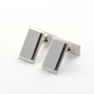 Manschettenknöpfe aus 750 Weißgold, nachhaltiger second hand Schmuck perfekt aufgearbeitet