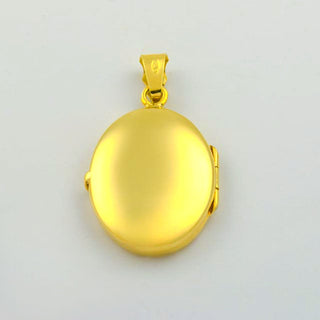 Medaillon aus 585 Gelbgold, nachhaltiger second hand Schmuck perfekt aufgearbeitet