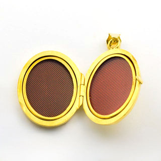 Medaillon aus 585 Gelbgold, nachhaltiger second hand Schmuck perfekt aufgearbeitet