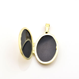 Medaillon aus 585 Gelbgold, nachhaltiger second hand Schmuck perfekt aufgearbeitet