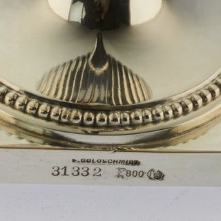 E. Goldschmidt Milchkanne Queen Anne aus 800 Silber, nachhaltiger second hand Schmuck perfekt aufgearbeitet