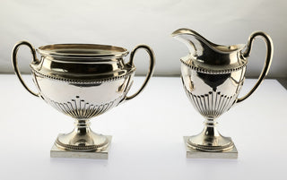 E. Goldschmidt Milchkanne Queen Anne aus 800 Silber, nachhaltiger second hand Schmuck perfekt aufgearbeitet