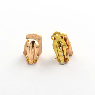 Lapponia Ohrclips aus 585 Gelb- und Weißgold, nachhaltiger second hand Schmuck perfekt aufgearbeitet