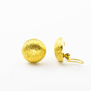 Ohrclips aus 585 Gelbgold, nachhaltiger second hand Schmuck perfekt aufgearbeitet