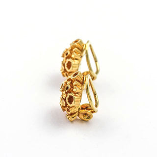 Ohrclips aus 585 Gelbgold, nachhaltiger second hand Schmuck perfekt aufgearbeitet