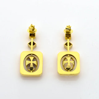 Ohrhänger aus 750 Gelbgold mit Opal, nachhaltiger second hand Schmuck perfekt aufgearbeitet